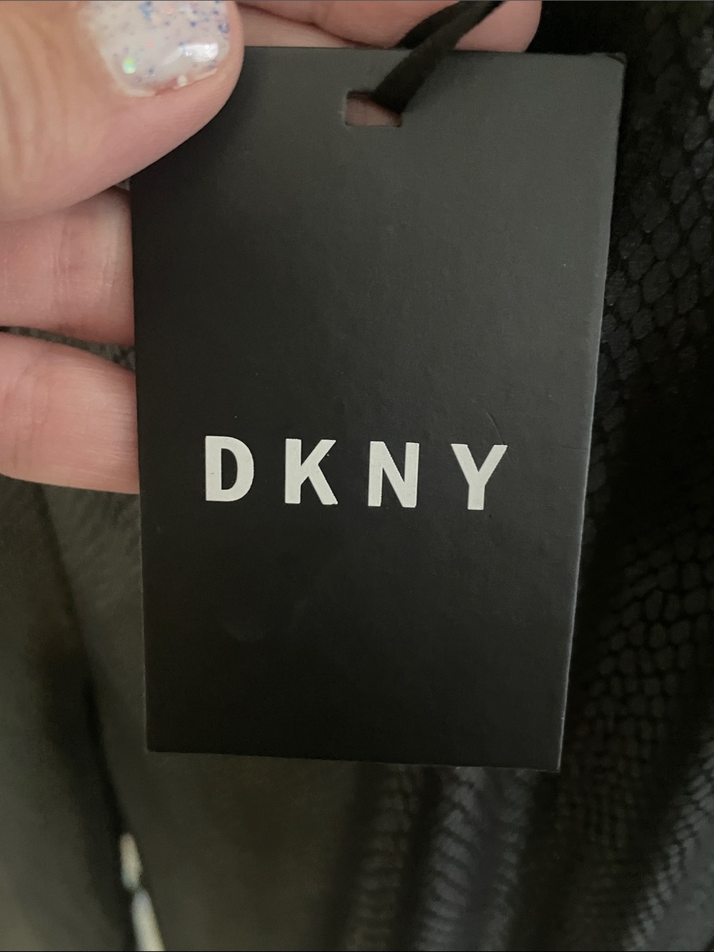 DKNY Black City Lights Textured Women's Leggings - Picture 3 of 8